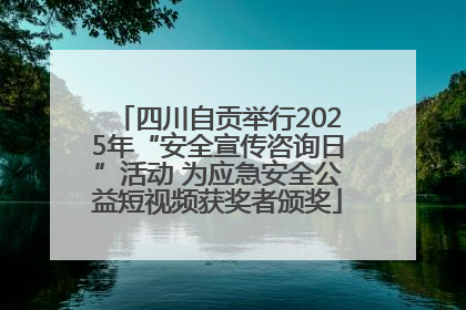四川自贡举行2025年“安全宣传咨询日”活动 为应急安全公益短视频获奖者颁奖