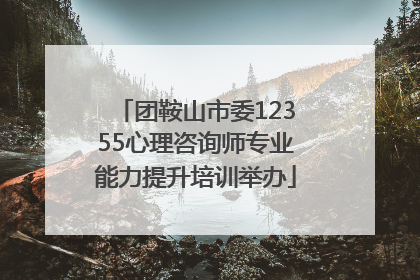 团鞍山市委12355心理咨询师专业能力提升培训举办