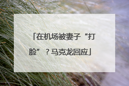 在机场被妻子“打脸”？马克龙回应