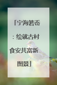 宁海箬岙：绘就古村食安共富新图景