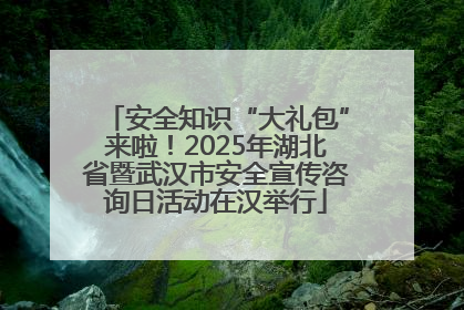 安全知识“大礼包”来啦！2025年湖北省暨武汉市安全宣传咨询日活动在汉举行