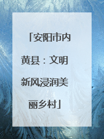 安阳市内黄县：文明新风浸润美丽乡村