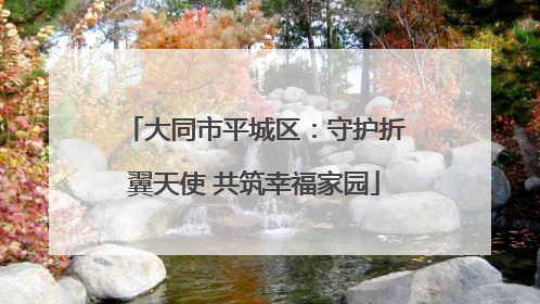 大同市平城区：守护折翼天使 共筑幸福家园