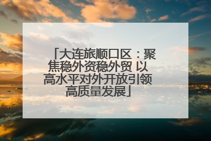 大连旅顺口区：聚焦稳外资稳外贸 以高水平对外开放引领高质量发展