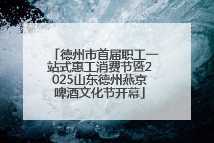 德州市首届职工一站式惠工消费节暨2025山东德州燕京啤酒文化节开幕