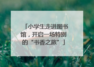 小学生走进图书馆，开启一场特别的“书香之旅”