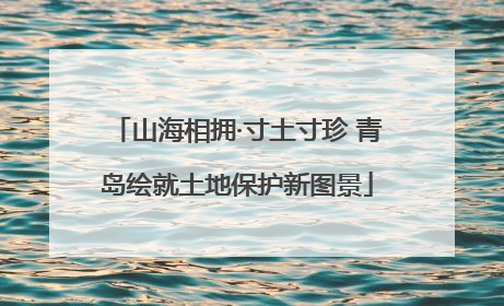 山海相拥·寸土寸珍 青岛绘就土地保护新图景