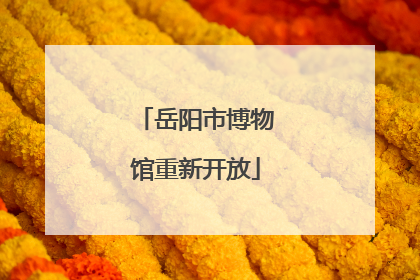 岳阳市博物馆重新开放