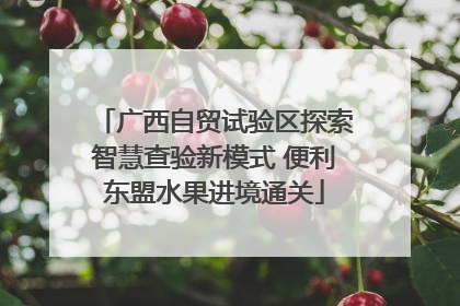广西自贸试验区探索智慧查验新模式 便利东盟水果进境通关