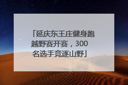 延庆东王庄健身跑越野赛开赛，300名选手竞逐山野