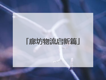 廊坊物流启新篇
