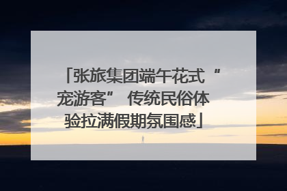 张旅集团端午花式“宠游客” 传统民俗体验拉满假期氛围感