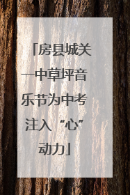 房县城关一中草坪音乐节为中考注入“心”动力