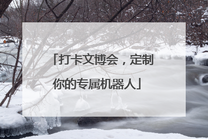 打卡文博会，定制你的专属机器人