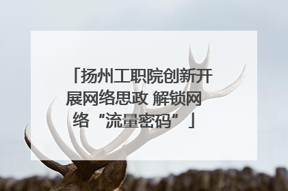 扬州工职院创新开展网络思政 解锁网络“流量密码”