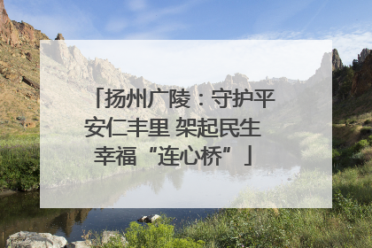 扬州广陵：守护平安仁丰里 架起民生幸福“连心桥”
