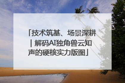 技术筑基、场景深耕｜解码AI独角兽云知声的硬核实力版图
