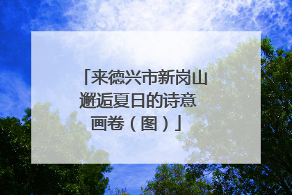 来德兴市新岗山 邂逅夏日的诗意画卷（图）