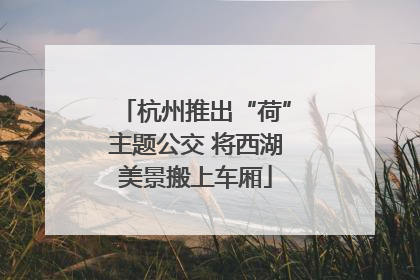 杭州推出“荷”主题公交 将西湖美景搬上车厢