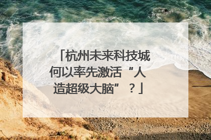 杭州未来科技城何以率先激活“人造超级大脑”？
