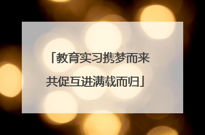 教育实习携梦而来 共促互进满载而归