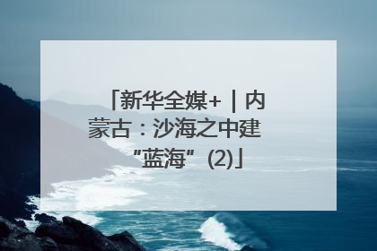 新华全媒+｜内蒙古：沙海之中建“蓝海”(2)