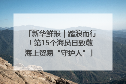 新华鲜报｜踏浪而行！第15个海员日致敬海上贸易“守护人”