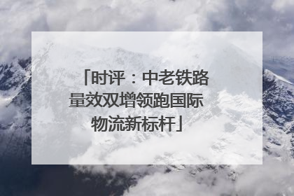 时评：中老铁路量效双增领跑国际物流新标杆