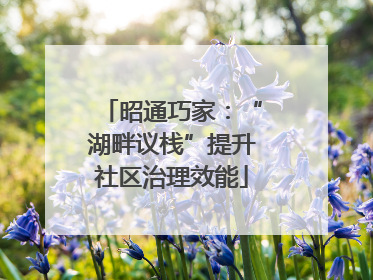 昭通巧家：“湖畔议栈”提升社区治理效能
