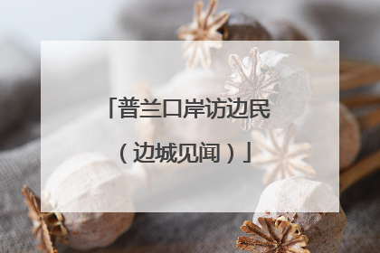 普兰口岸访边民（边城见闻）