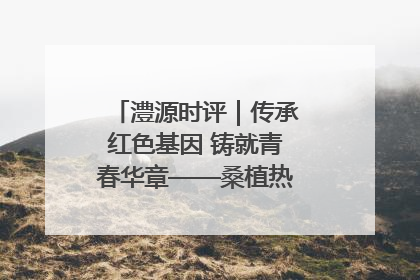 澧源时评｜传承红色基因 铸就青春华章——桑植热土上的青春长征