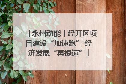 永州动能丨经开区项目建设“加速跑” 经济发展“再提速”