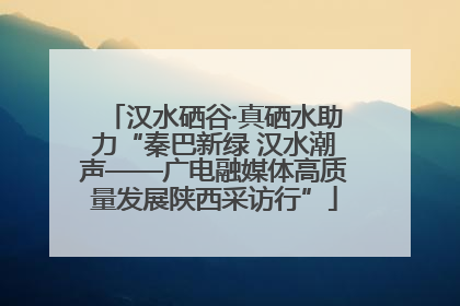 汉水硒谷·真硒水助力“秦巴新绿 汉水潮声——广电融媒体高质量发展陕西采访行”