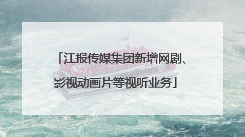 江报传媒集团新增网剧、影视动画片等视听业务