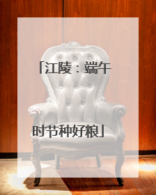 江陵：端午时节种好粮