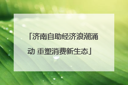 济南自助经济浪潮涌动 重塑消费新生态