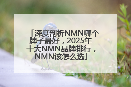 深度剖析NMN哪个牌子最好，2025年十大NMN品牌排行，NMN该怎么选