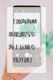 渤海海峡新能源汽车海上运输专线开通