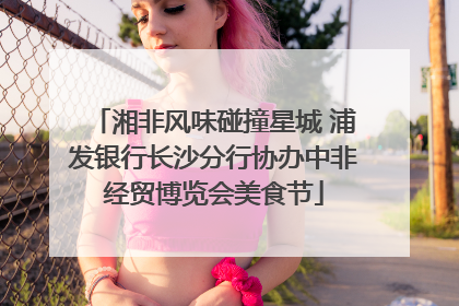 湘非风味碰撞星城 浦发银行长沙分行协办中非经贸博览会美食节