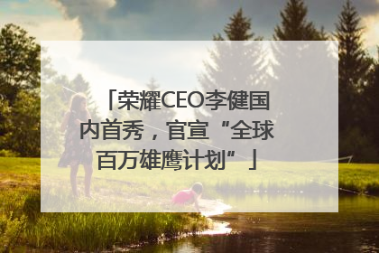 荣耀CEO李健国内首秀，官宣“全球百万雄鹰计划”