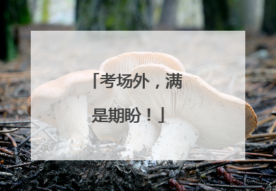 考场外，满是期盼！
