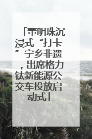 董明珠沉浸式“打卡”宁乡非遗，出席格力钛新能源公交车投放启动式
