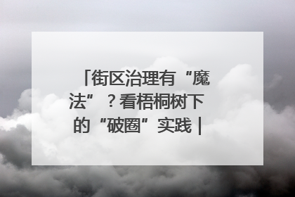 街区治理有“魔法”？看梧桐树下的“破圈”实践｜我在街区当书记