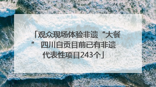 观众现场体验非遗“大餐” 四川自贡目前已有非遗代表性项目243个