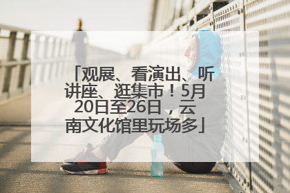 观展、看演出、听讲座、逛集市！5月20日至26日，云南文化馆里玩场多