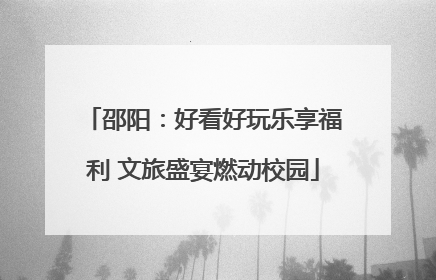 邵阳：好看好玩乐享福利 文旅盛宴燃动校园