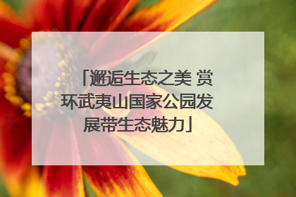 邂逅生态之美 赏环武夷山国家公园发展带生态魅力