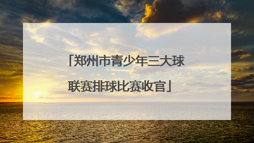 郑州市青少年三大球联赛排球比赛收官