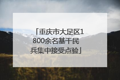 重庆市大足区1800余名基干民兵集中接受点验