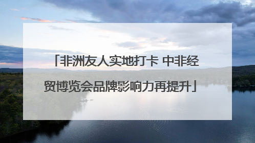 非洲友人实地打卡 中非经贸博览会品牌影响力再提升